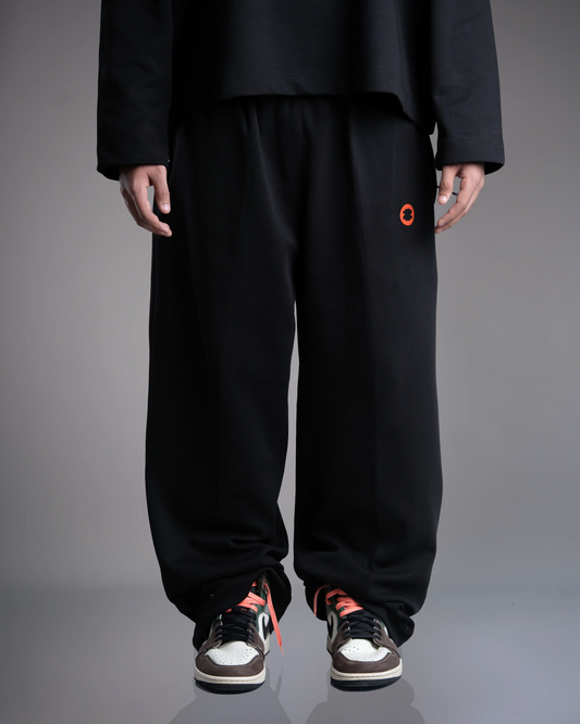 NEVER BEEN NORMAL - Baggy Black Pant